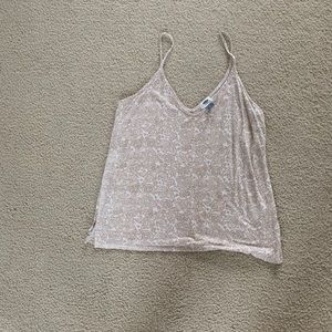 Beige paisley tank top